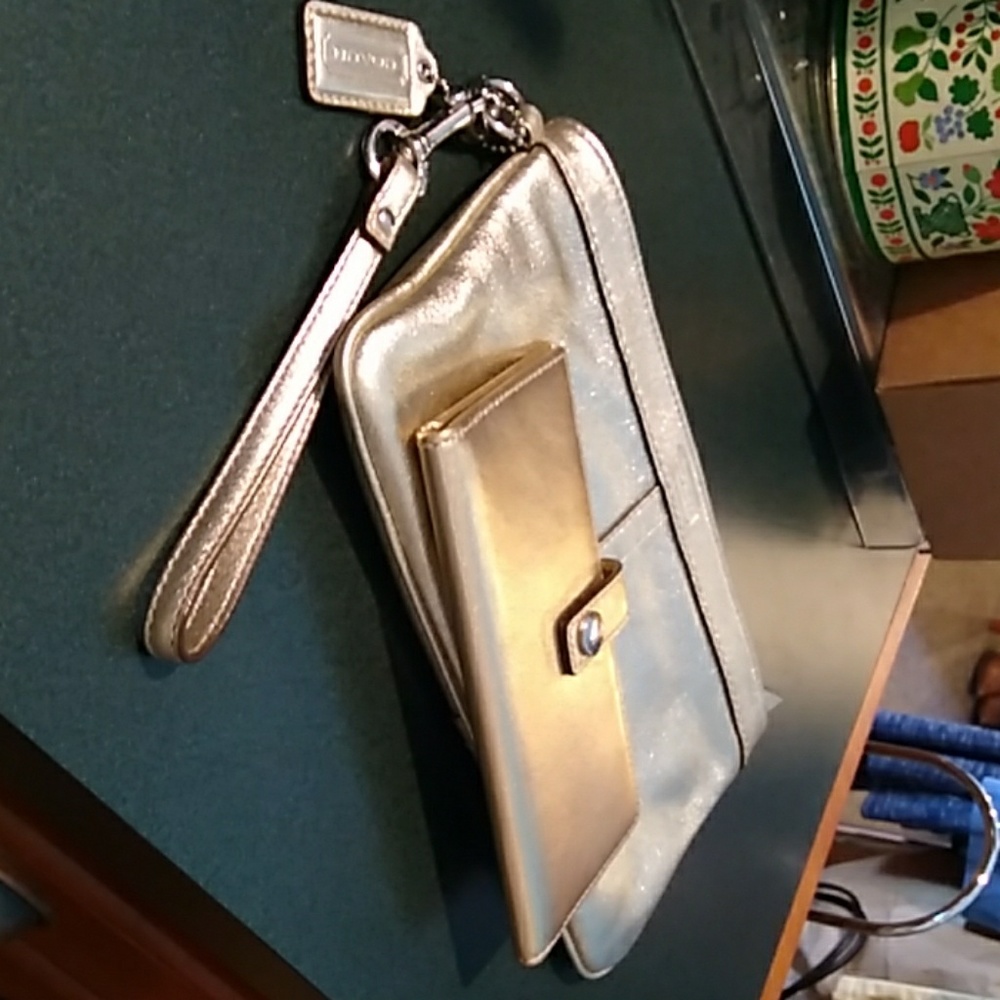 COACH Wristlet and cc organizer